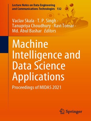 cover image of Machine Intelligence and Data Science Applications